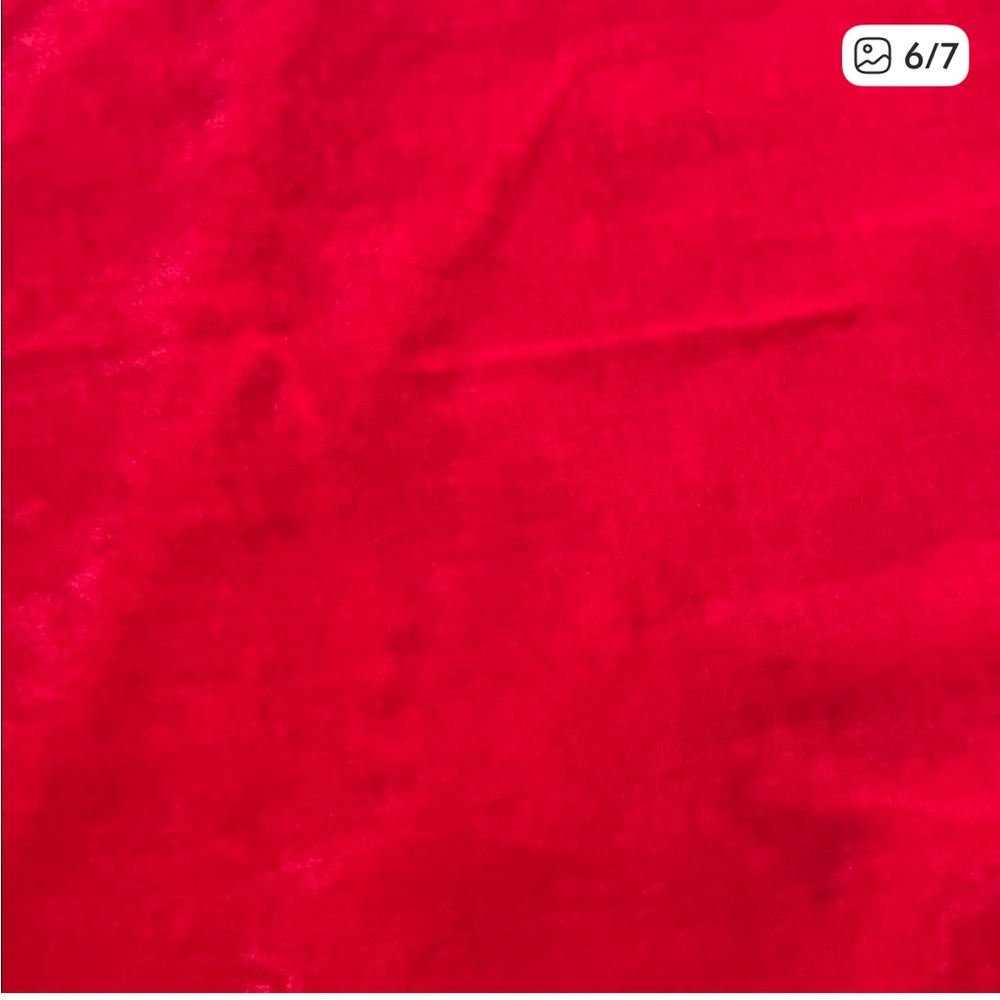EILEEN FISHER Red Velvet Silk Poncho, NWT - Picture 6 of 7